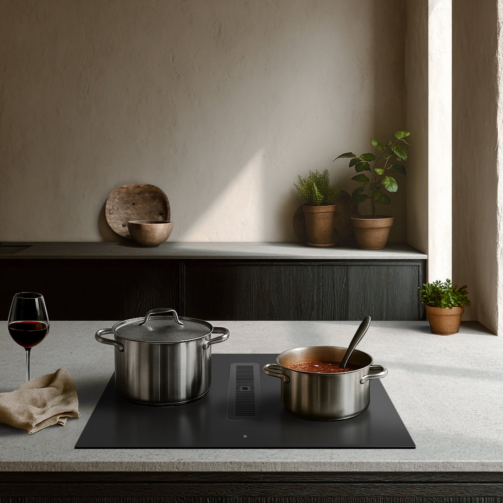 Witt Luna 78MW Hood in hob Black