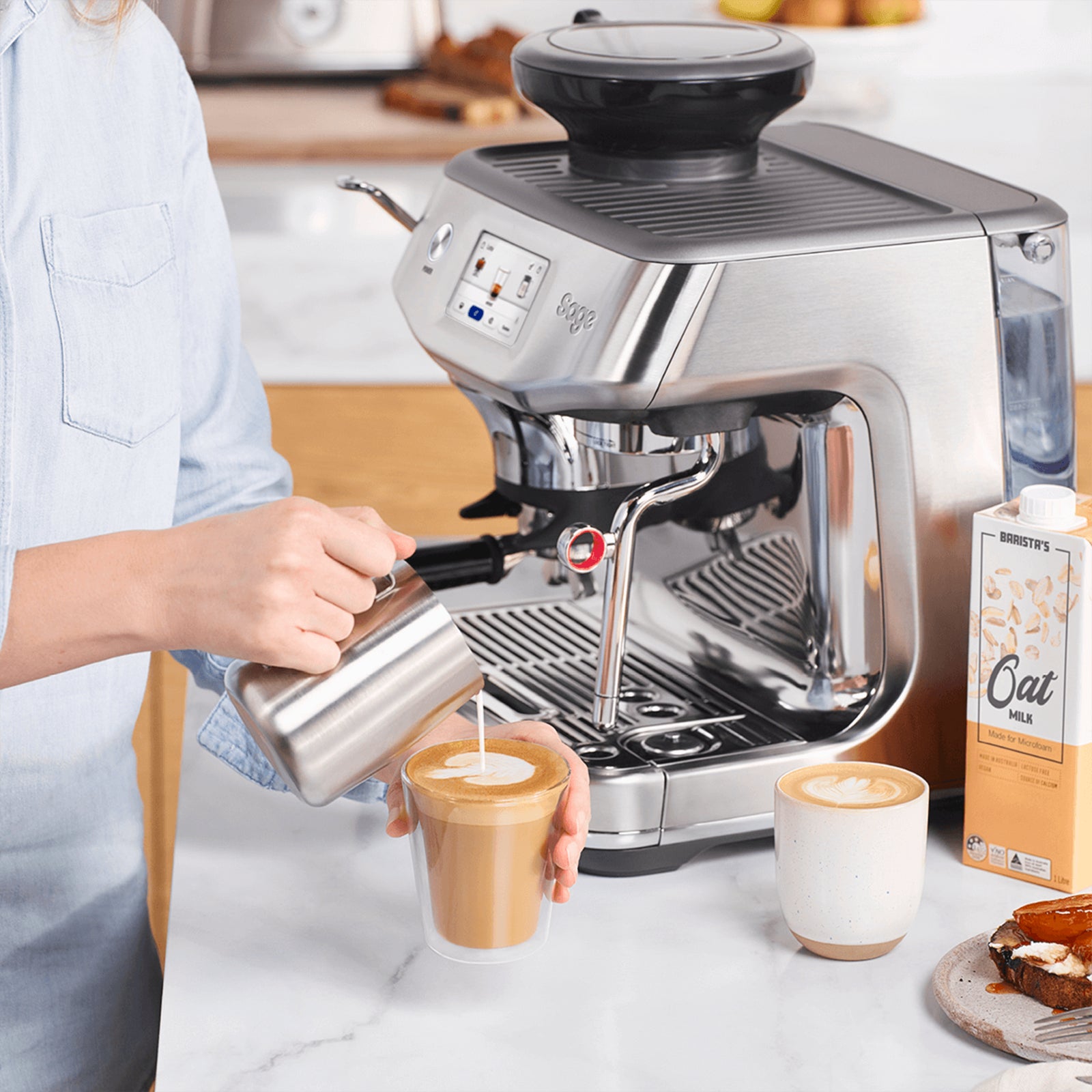 Sage SES 881 BSS Espressomaskine Rustfrit stål