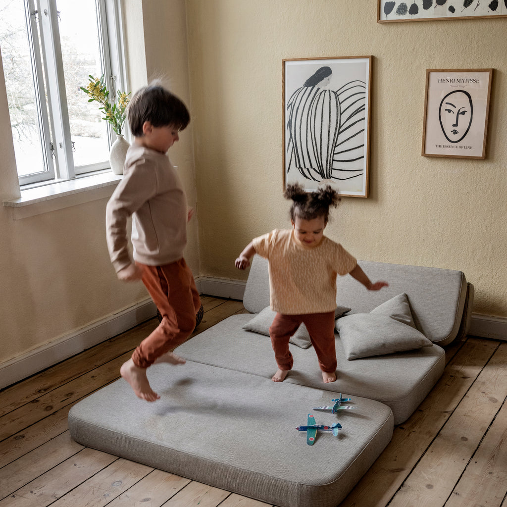 By KlipKlap KK 3 Fold Sofa XL Soft 140 cm Sand m. Sand