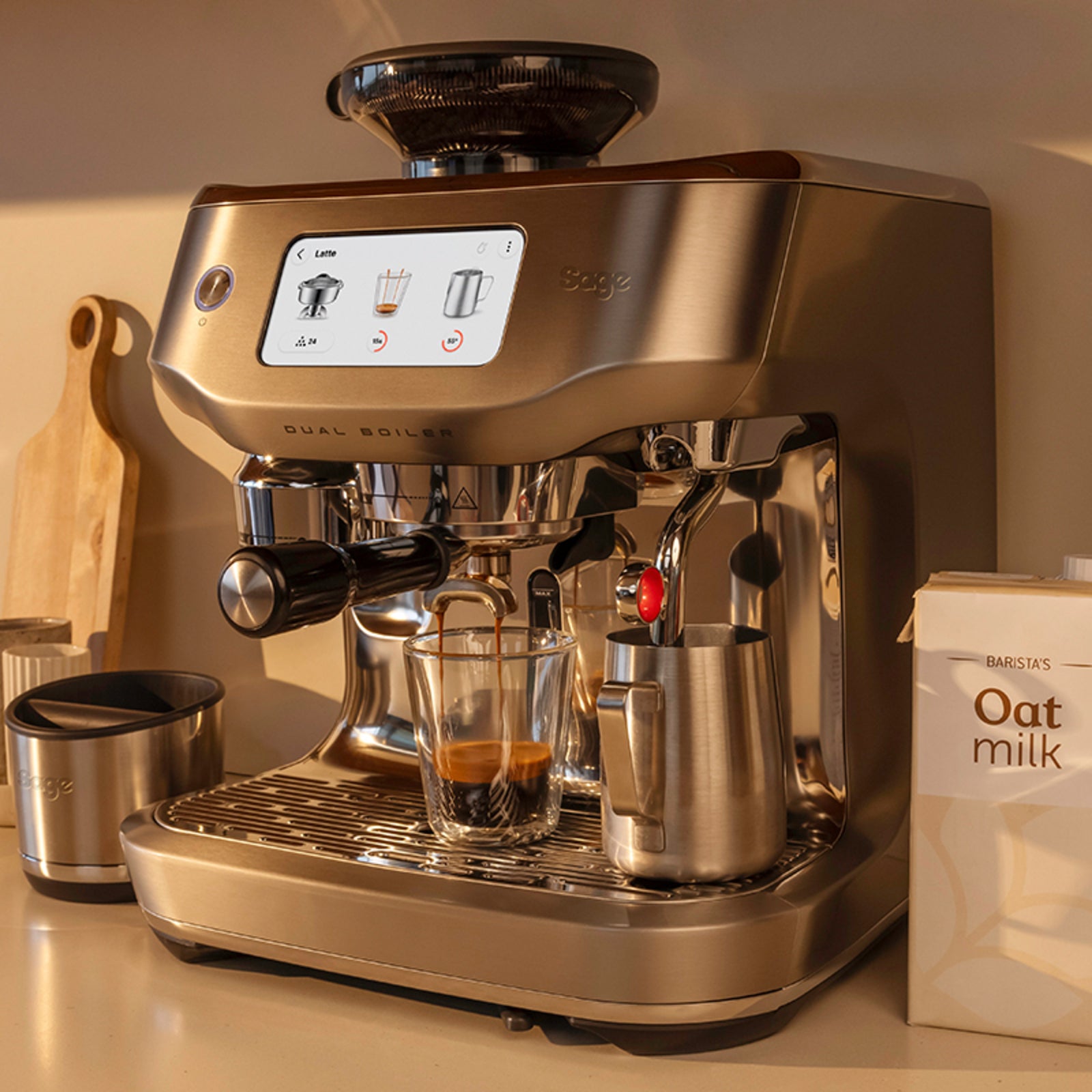 Sage SES 995 BSS Oracle Dual Boiler Espresso machine Brushed Stainless Steel