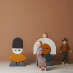 By KlipKlap KK Mrs. Circle Face Mustard Brown