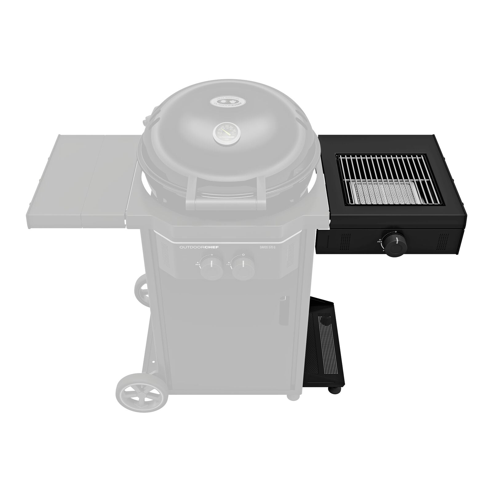 Outdoorchef Blazing zone kit plus 30MBAR, davos UK Gas BBQ Black