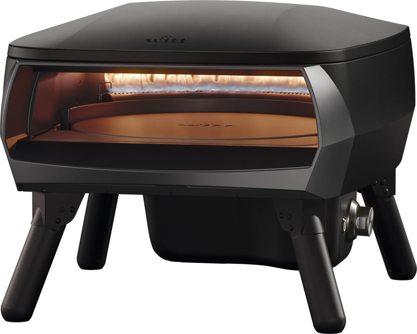 Witt PICCOLO Rotante 13" Mat Black EU Pizza oven Black