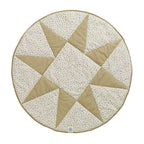 By KlipKlap Play Blanket Round Quilt Star Nougat
