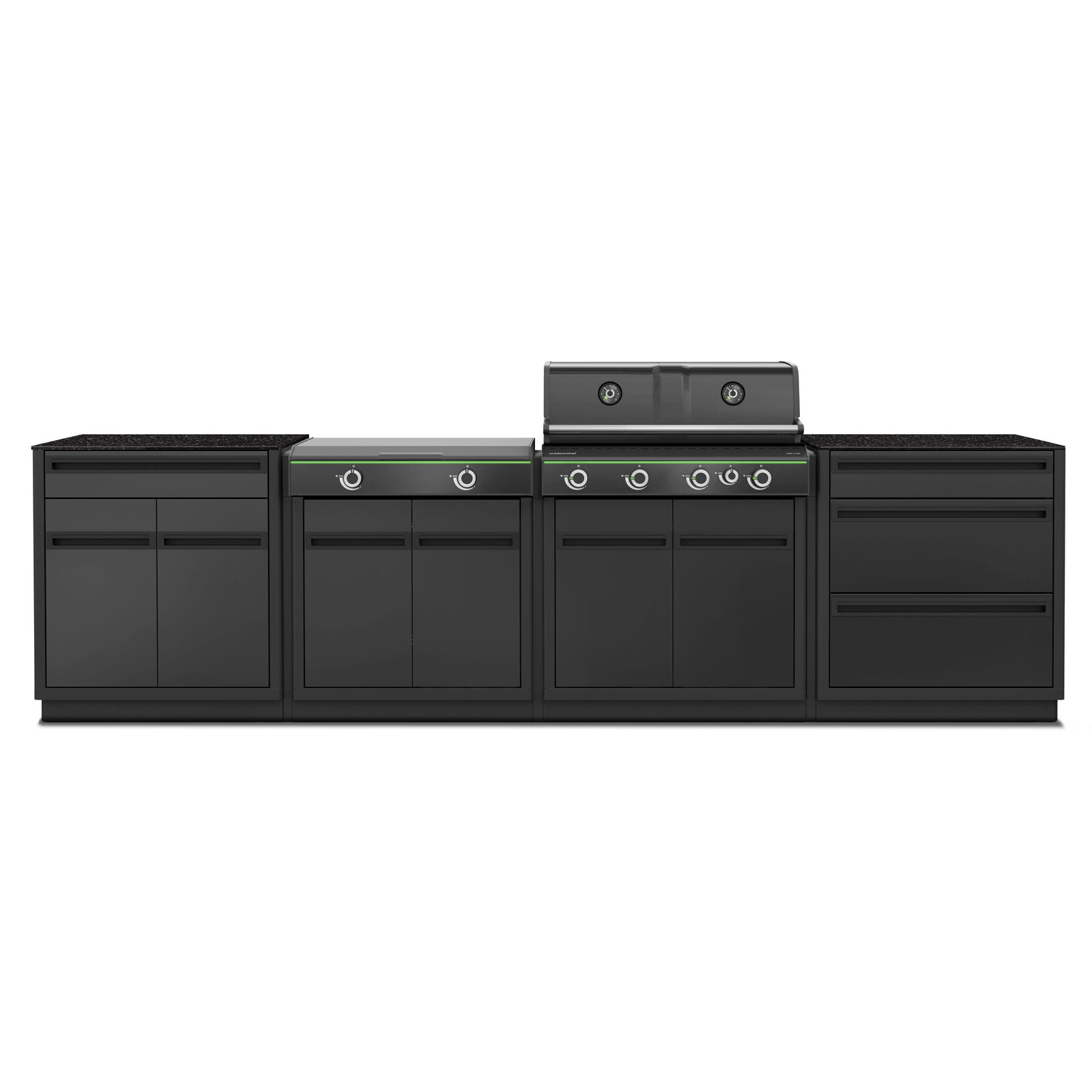 Outdoorchef KITCHEN HEAT X-415/245 30MB GRANIT Gas BBQ Black