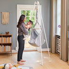 Membantu Premium Ekologisk Baby Hängvagga Grå