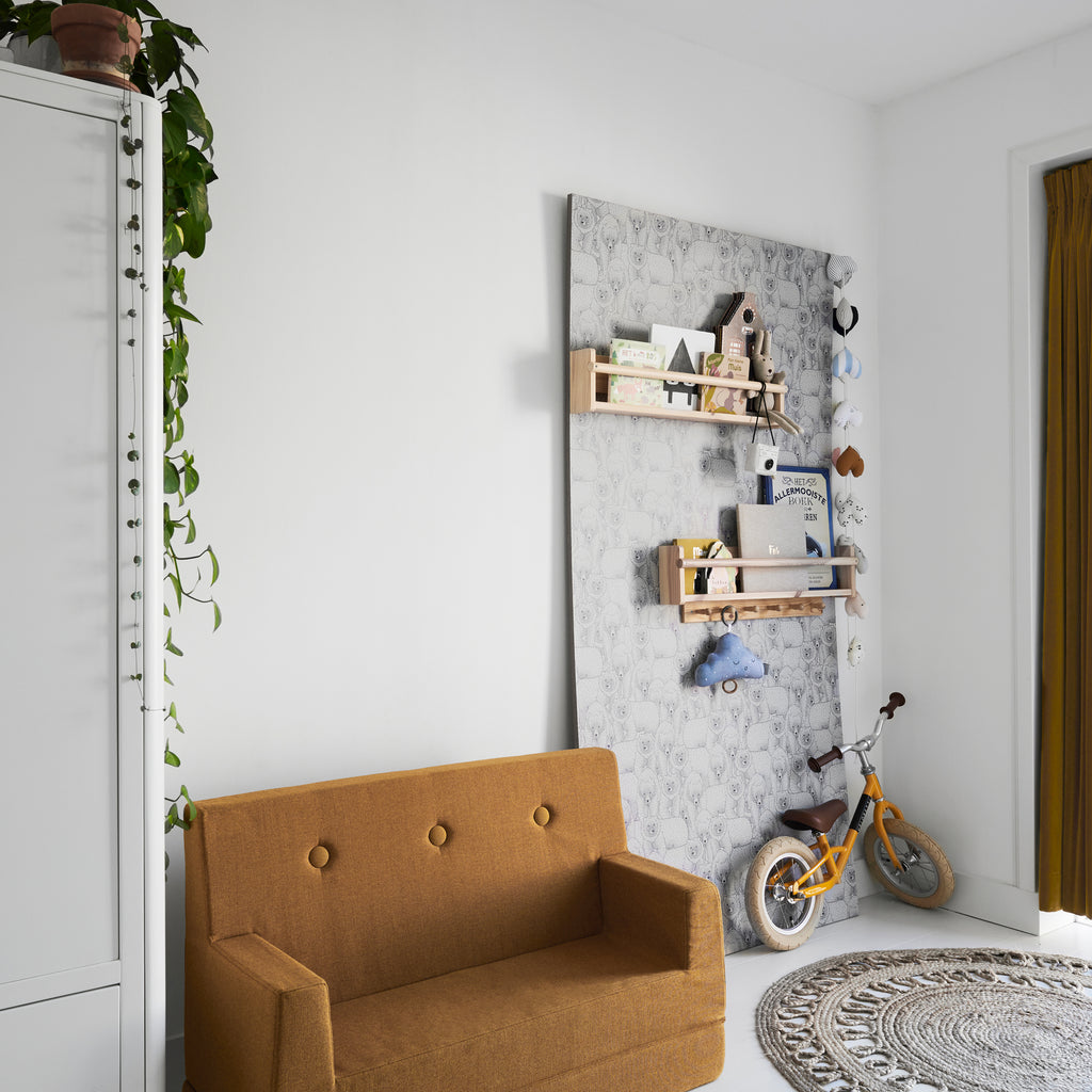 By KlipKlap KK Kids Sofa Mustard w. Mustard