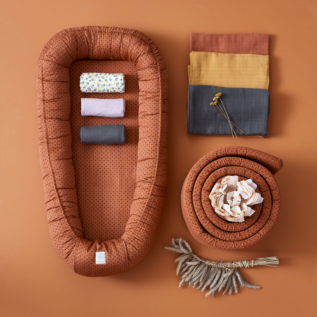 By KlipKlap Baby Nest Indian Diamonds Brown