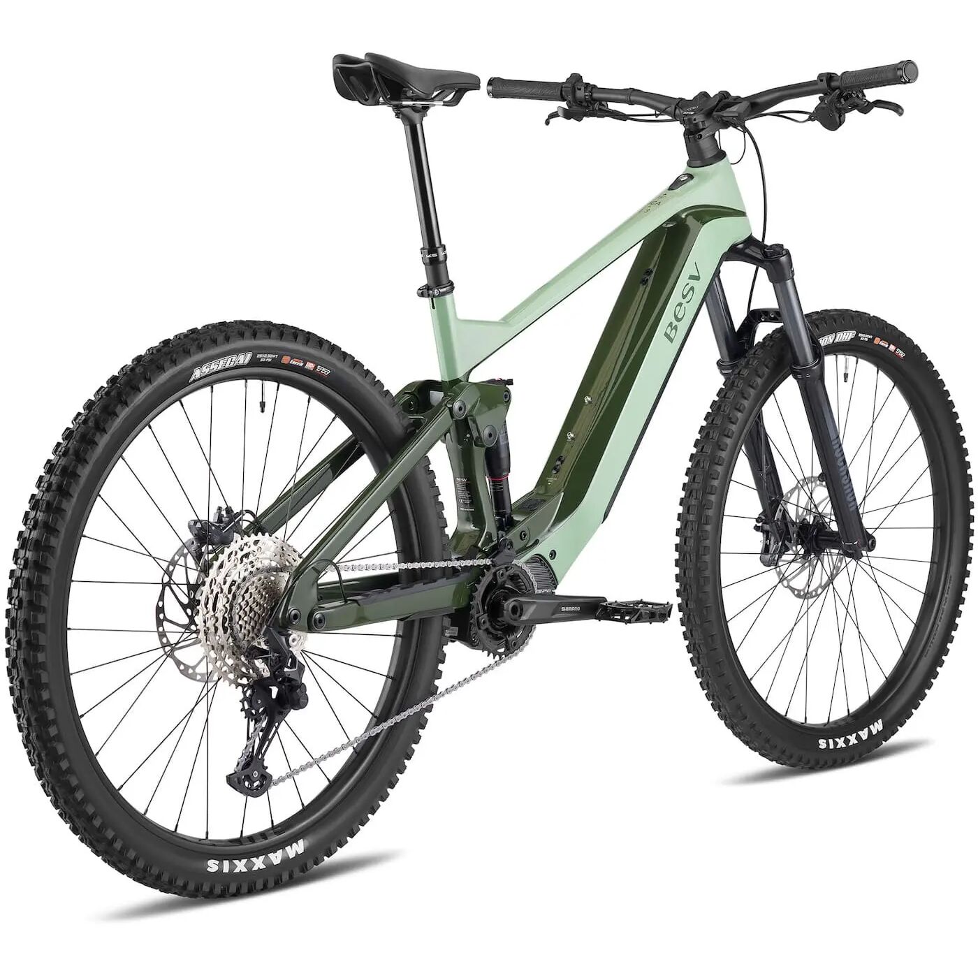 BESV TCA 1.3 MY23 FS-Step Over 430 Medium el-MTB Bright And Dark Ceramic Green