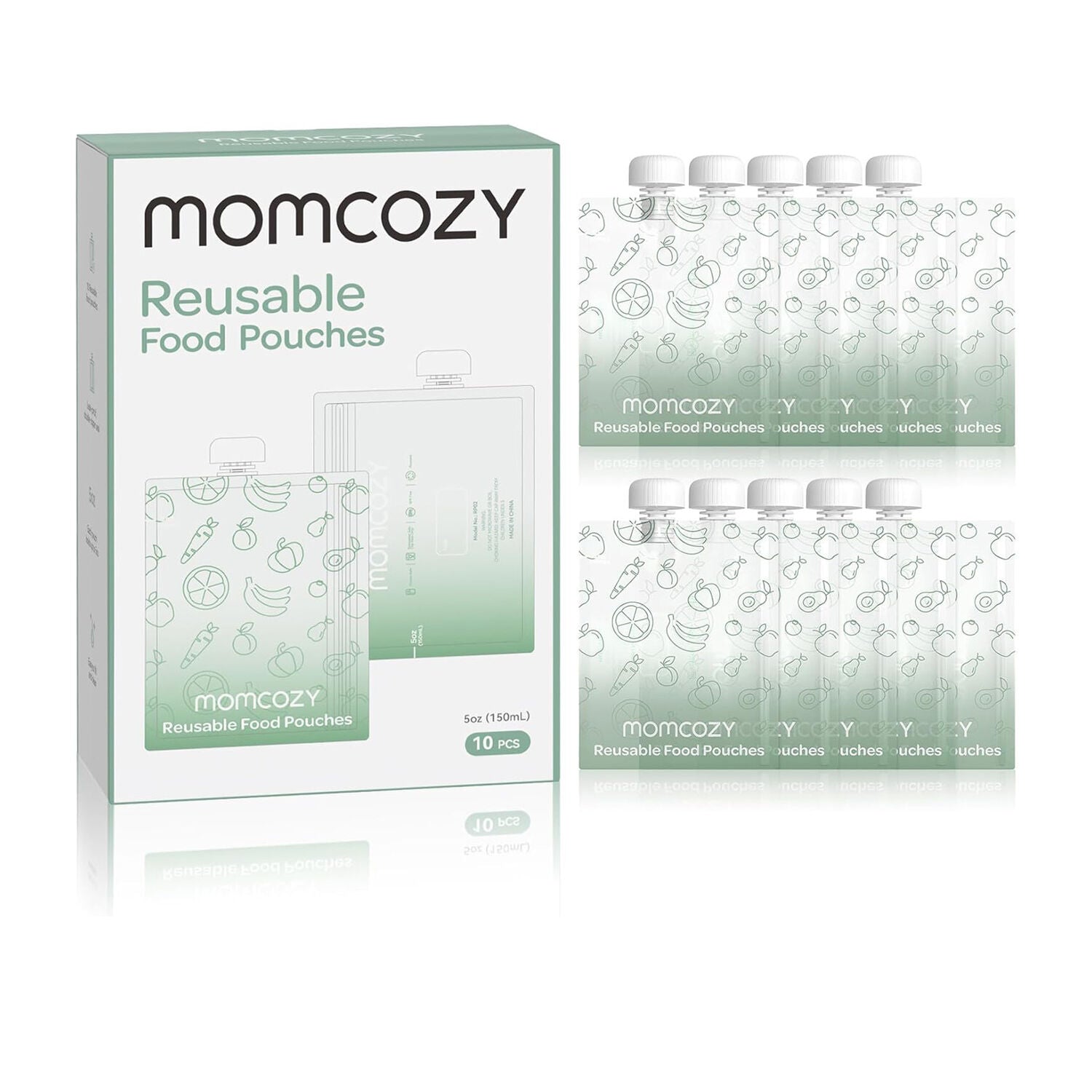 Momcozy 150 ml 10 kpl pussit vauvanruoan valmistukseen