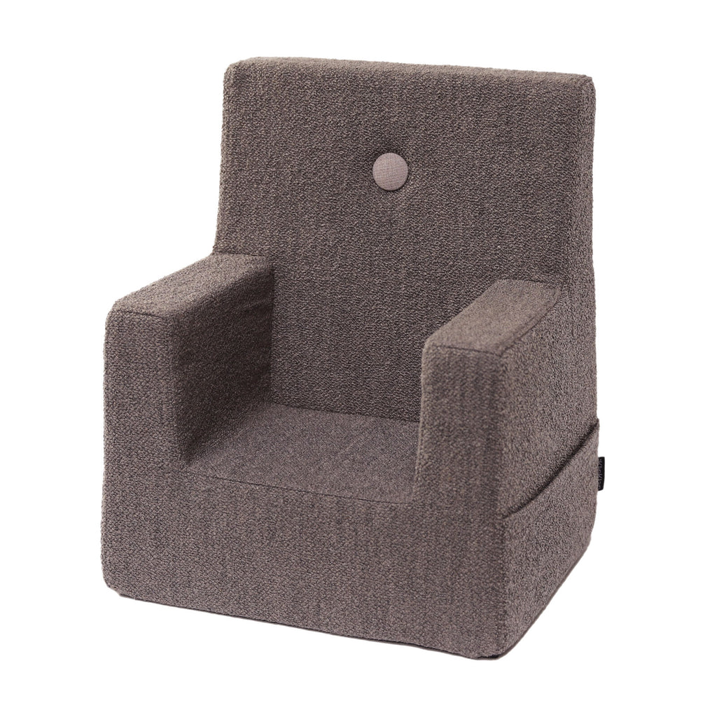 By KlipKlap KK Kids Chair Brown bouclé w. sand