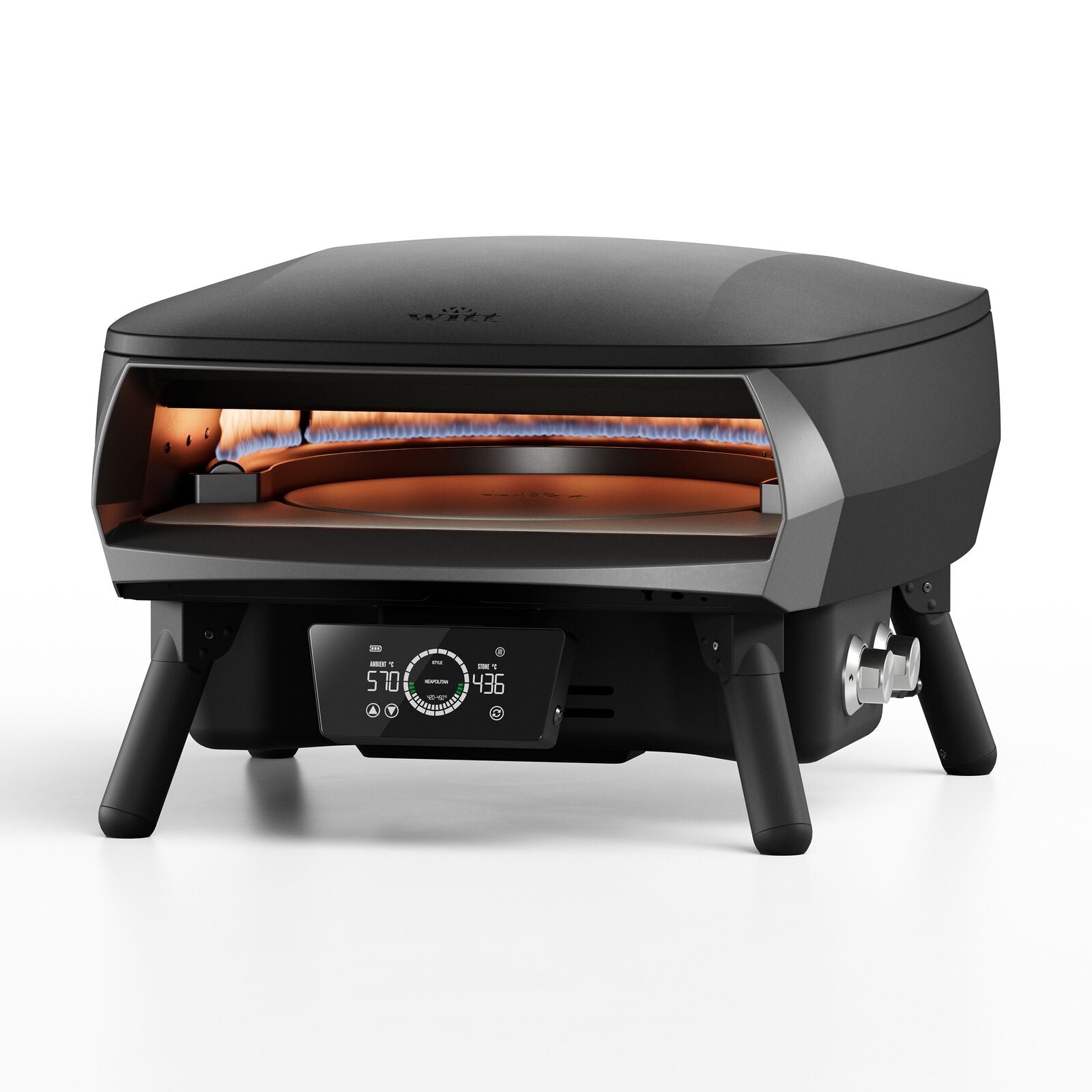 Witt ETNA Rotante Control 13" EU Pizzaovn Sort