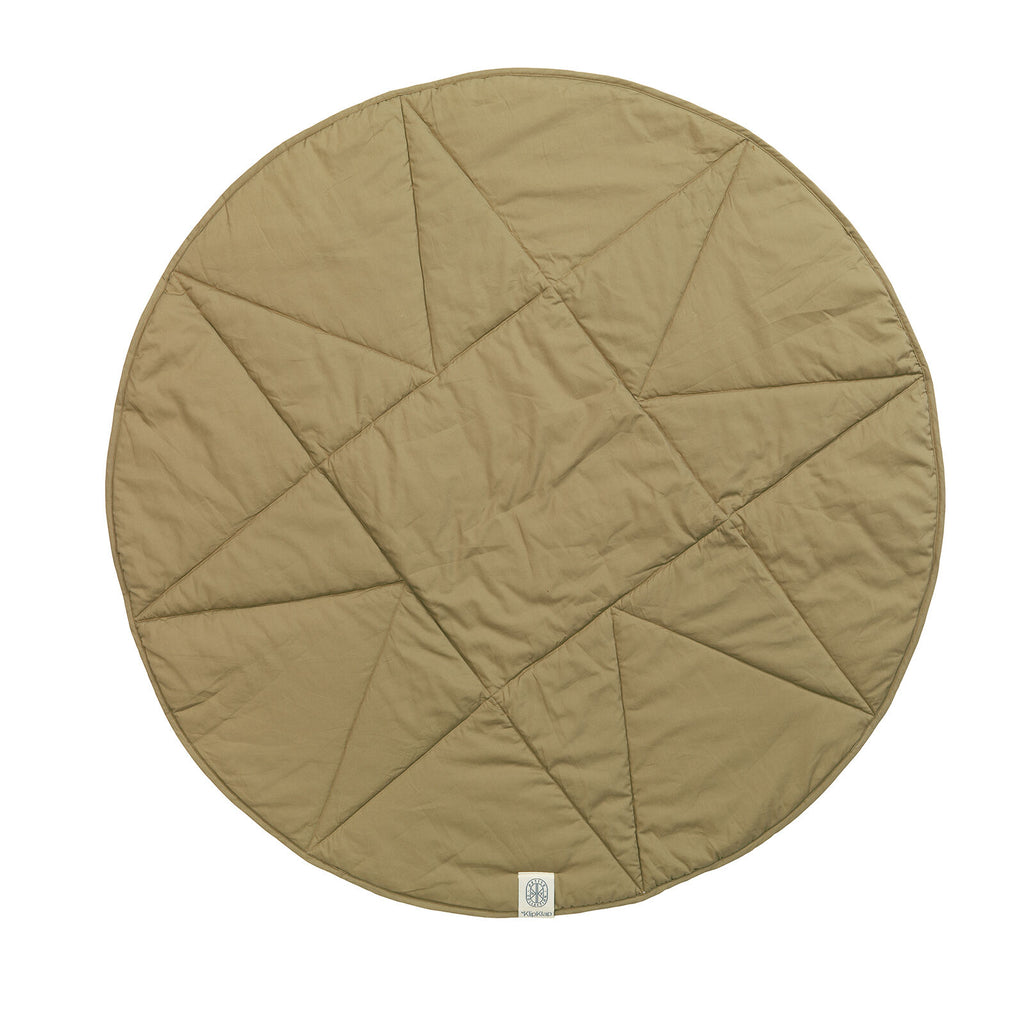 By KlipKlap Play Blanket Round Quilt Star Nougat