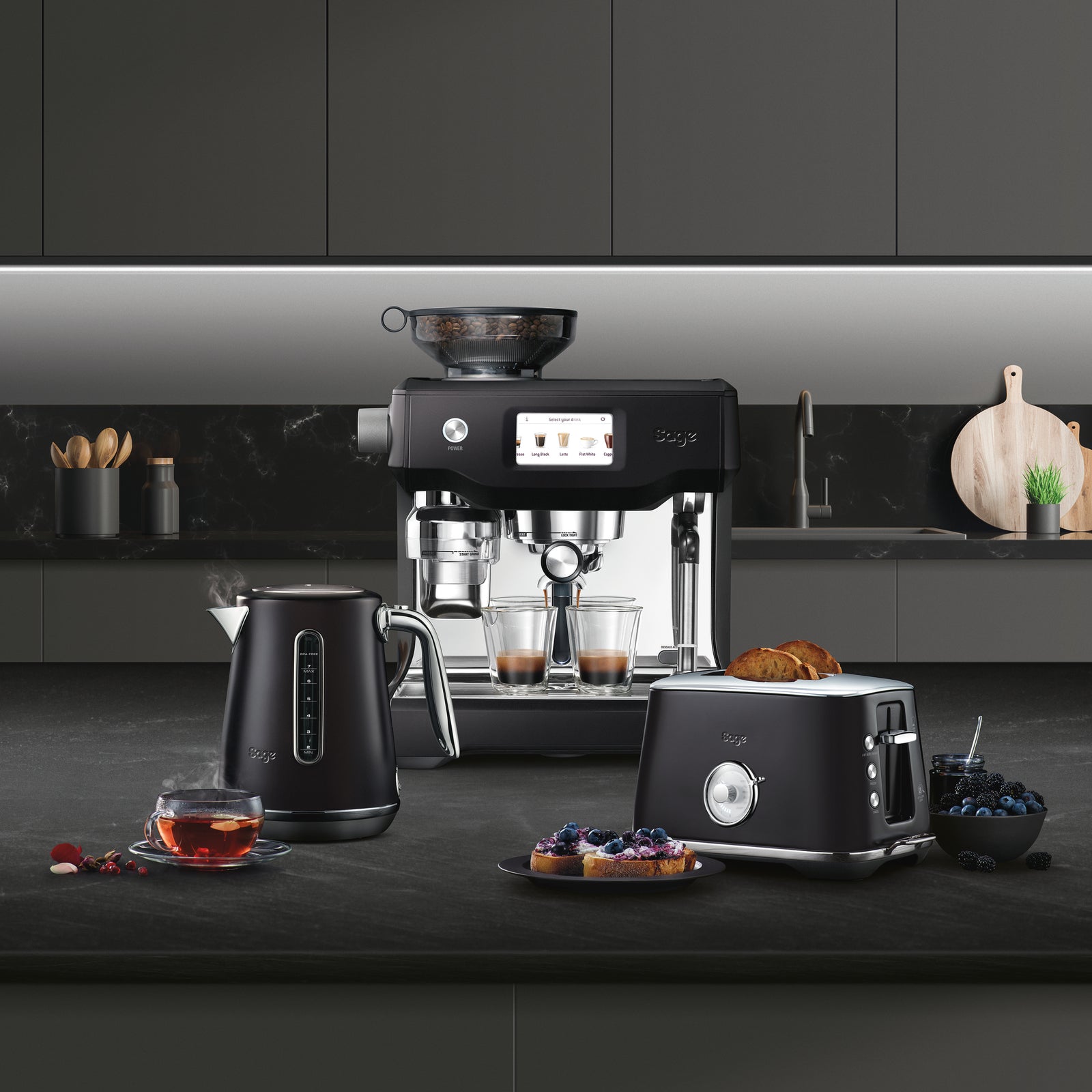 Sage SES 990 BTR Espressomaskine Sort Trøffel