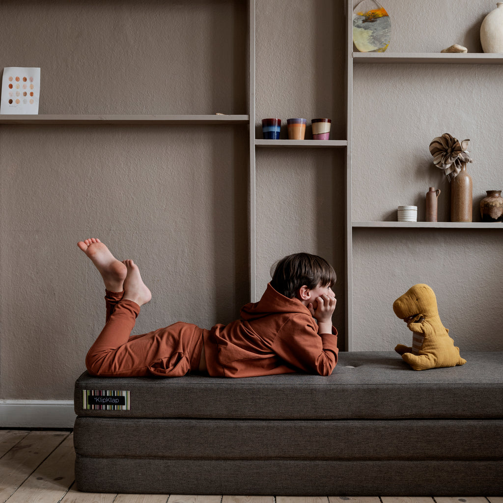 By KlipKlap KK 3 Fold 180 cm Brun w. Sand