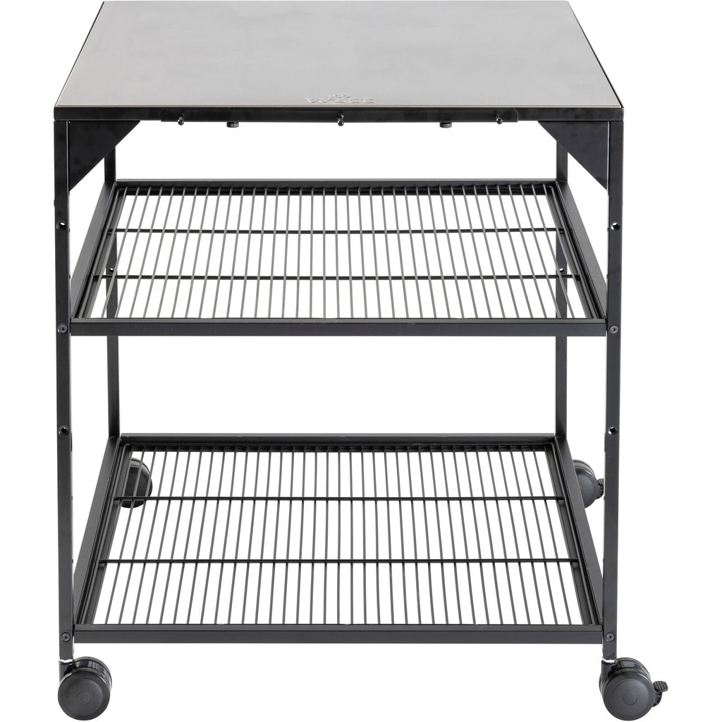 Witt Pizza Table on Wheels Black