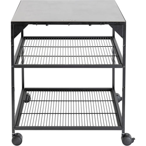 Witt Pizza Table on Wheels Black