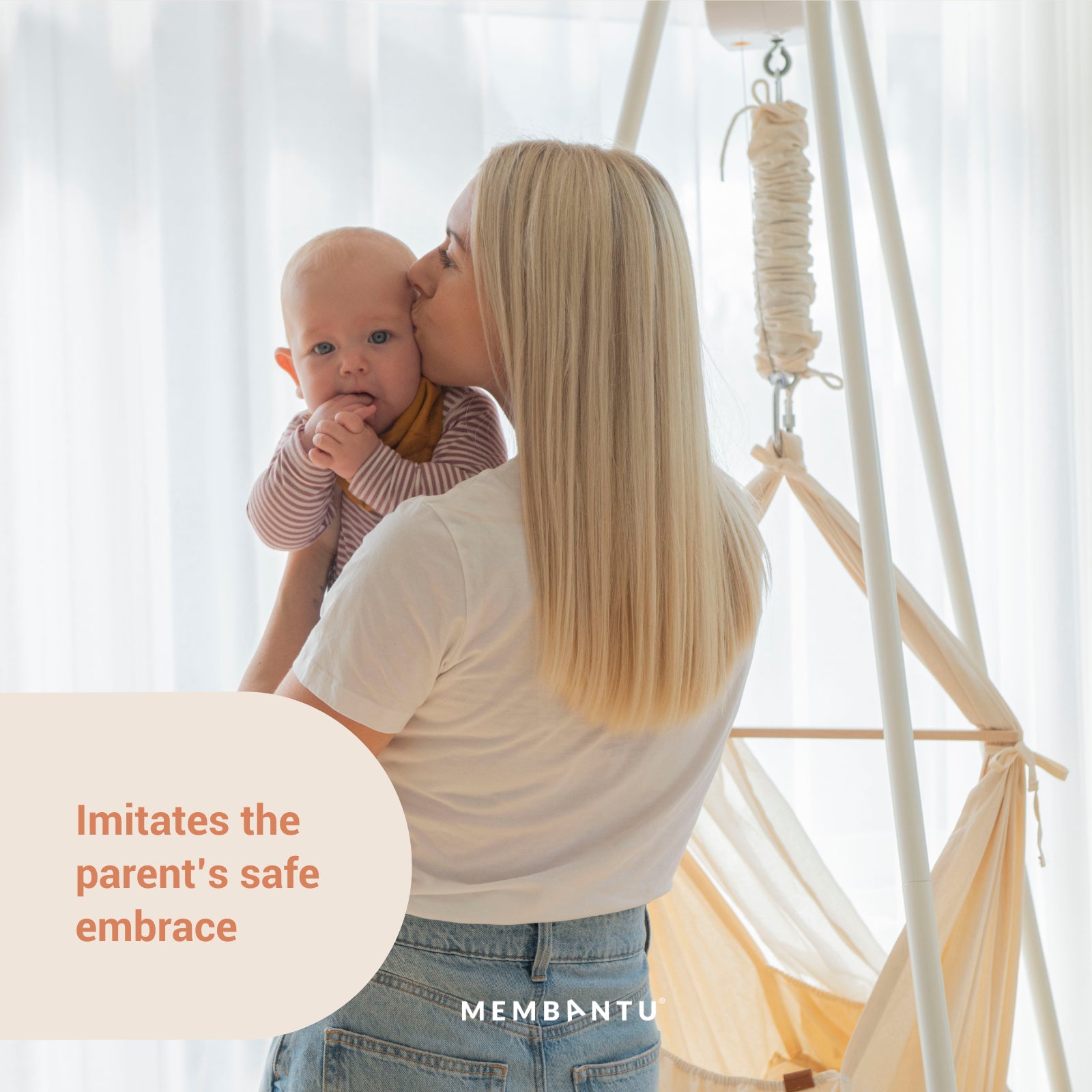 Membantu Basic Organic Baby Hammock Grey