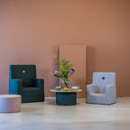 By KlipKlap KK Kids Chair XL Deep Green w. Light Green