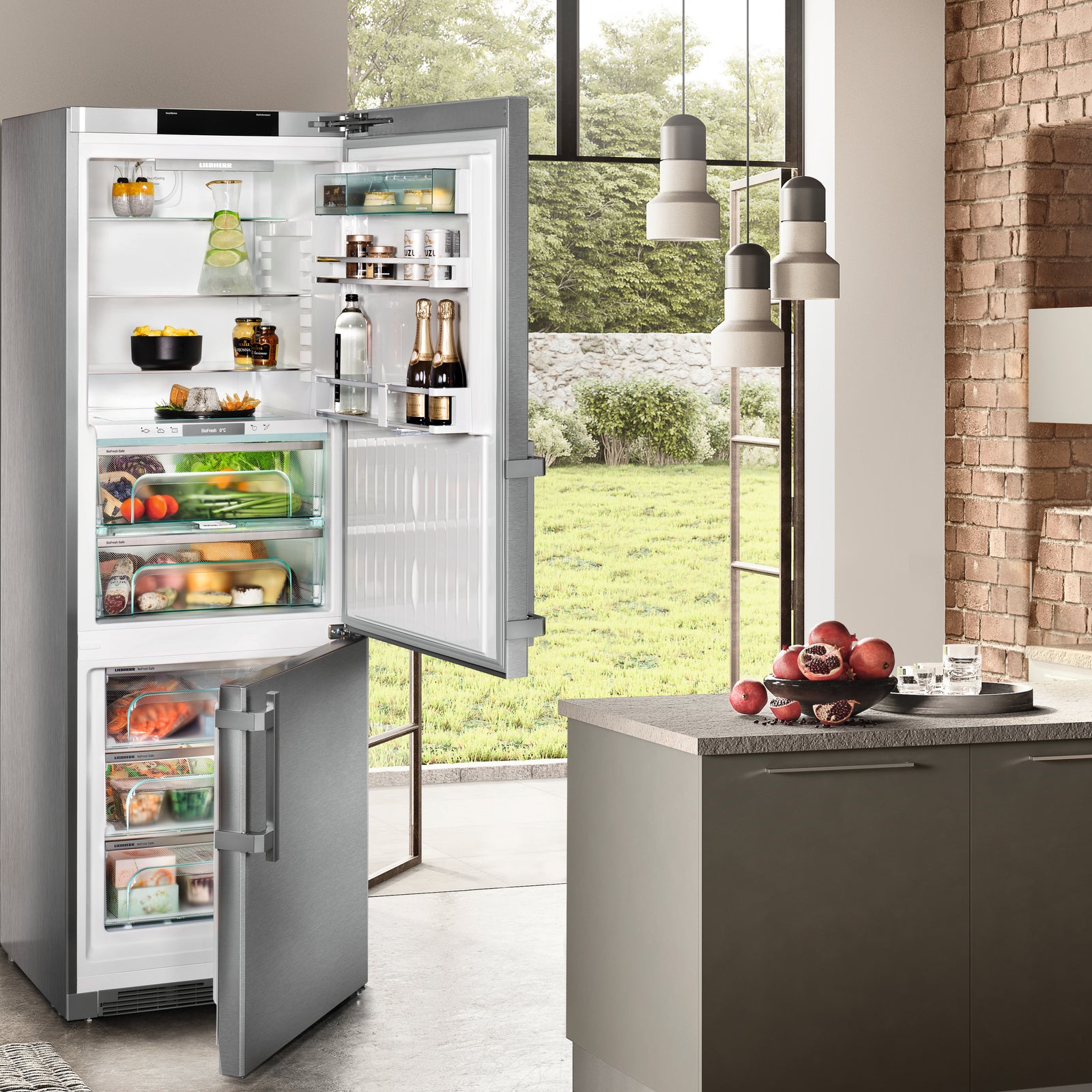 Liebherr Premium CBNes 5778-21 001 Fridge-freezer Stainless steel