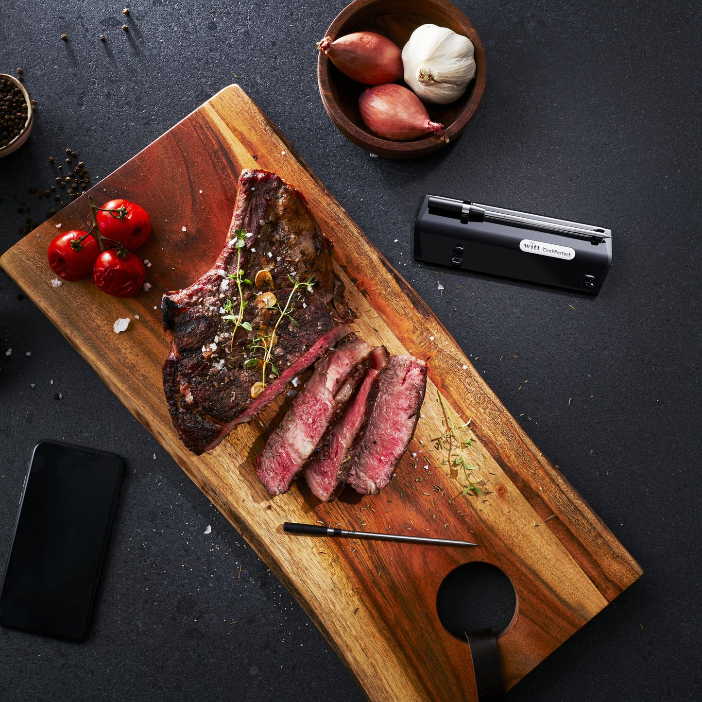 Witt CookPerfect Wireless Dual Frying thermometer Black