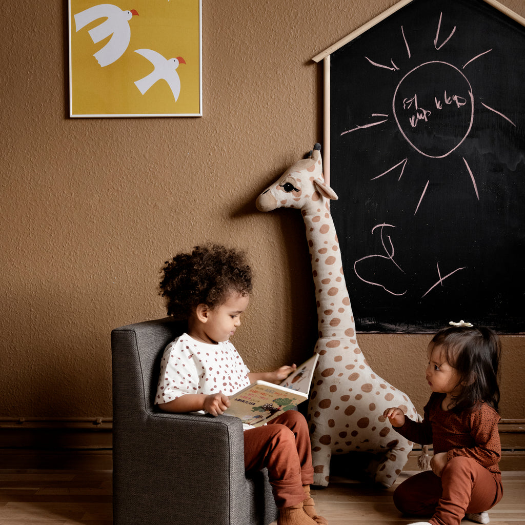 By KlipKlap KK Kids Chair Brown w. Sand