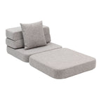 By KlipKlap KK 3 Fold Sofa Single Multi Grey w. Grey