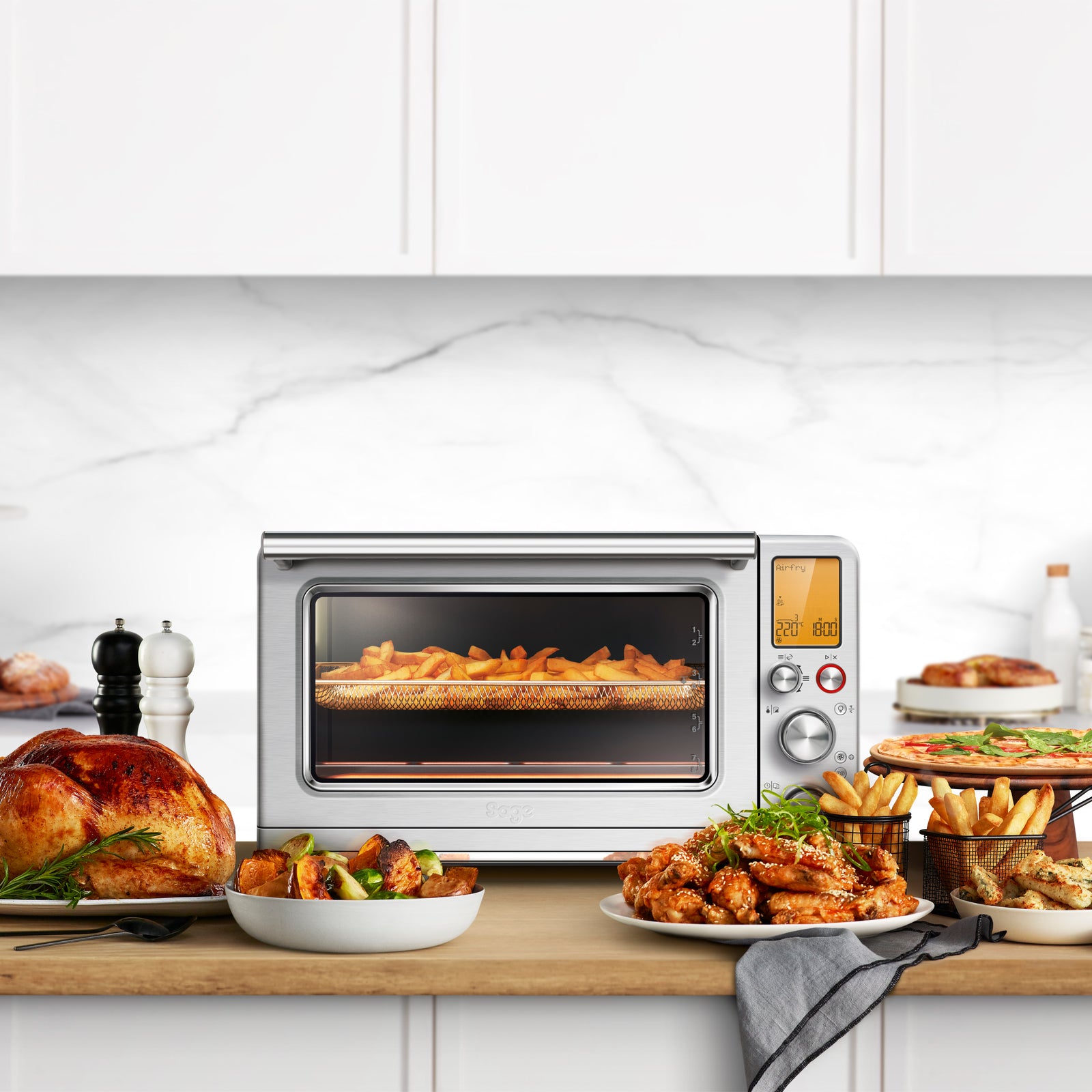 Sage SOV905BSS Smart Oven Air Fryer XL Mini oven Silver