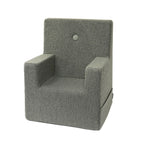 By KlipKlap KK Kids Chair XL Dusty green bouclé w. light green