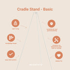 Membantu Basic Cradle Stand White
