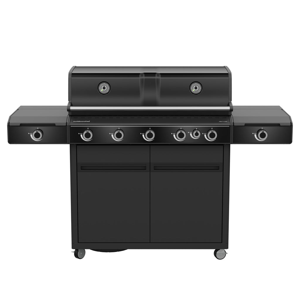 Outdoorchef BBQ station heat X-545 30MBAR UK Gas BBQ Black