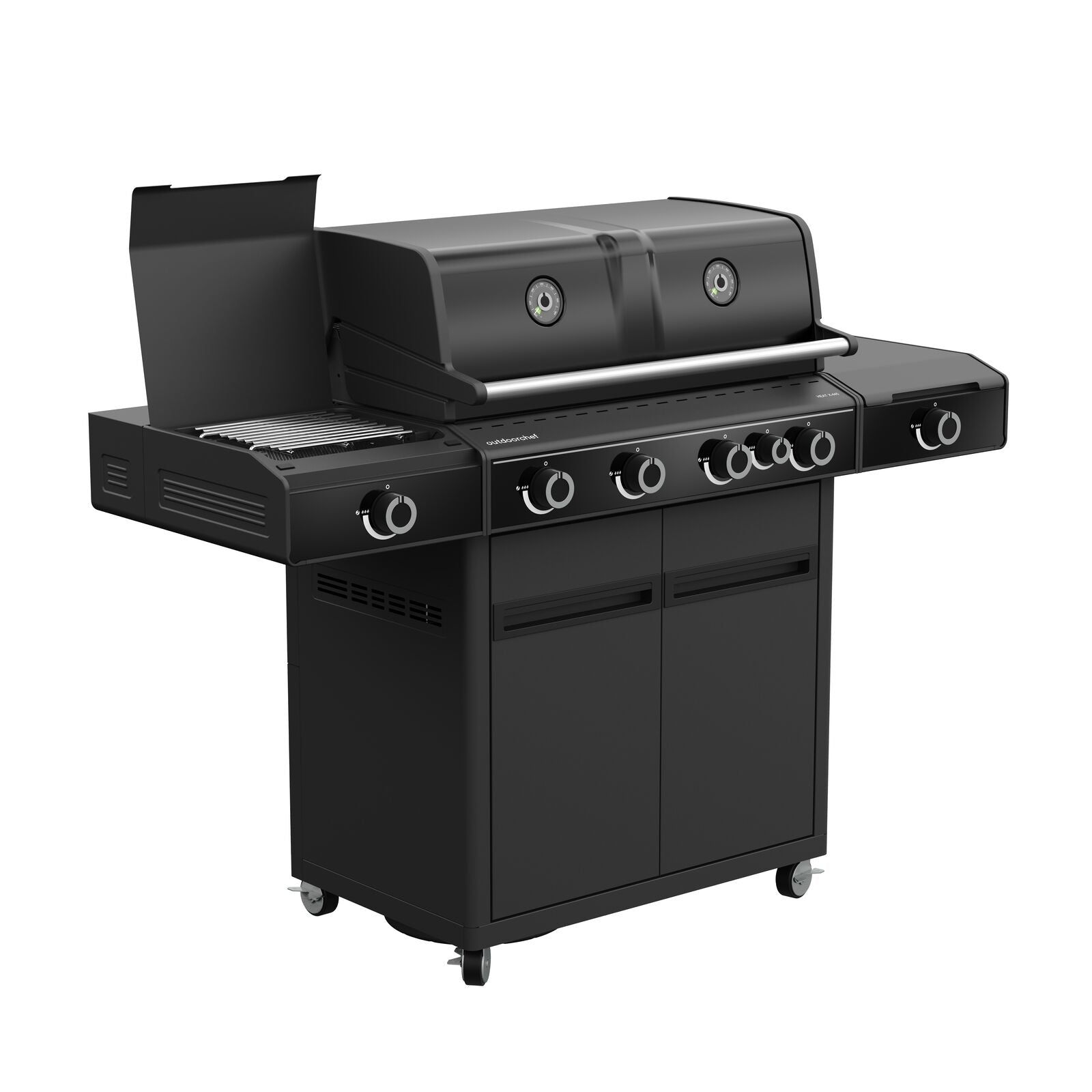 Outdoorchef BBQ station heat X-445 30MBAR UK Gas BBQ Black