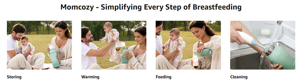 Momcozy Bærbar Brystmelk- og Varmtvannsvarmer for Reise