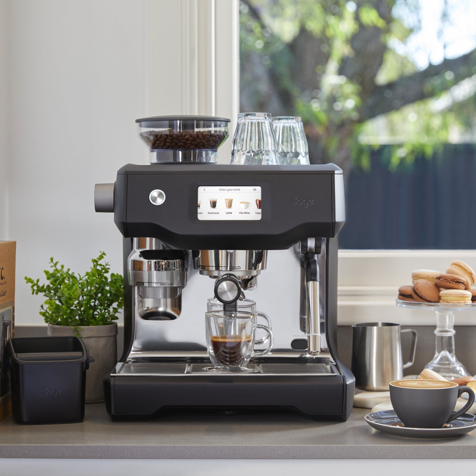 Sage SES 990 BST Espressomaskine Sort stål