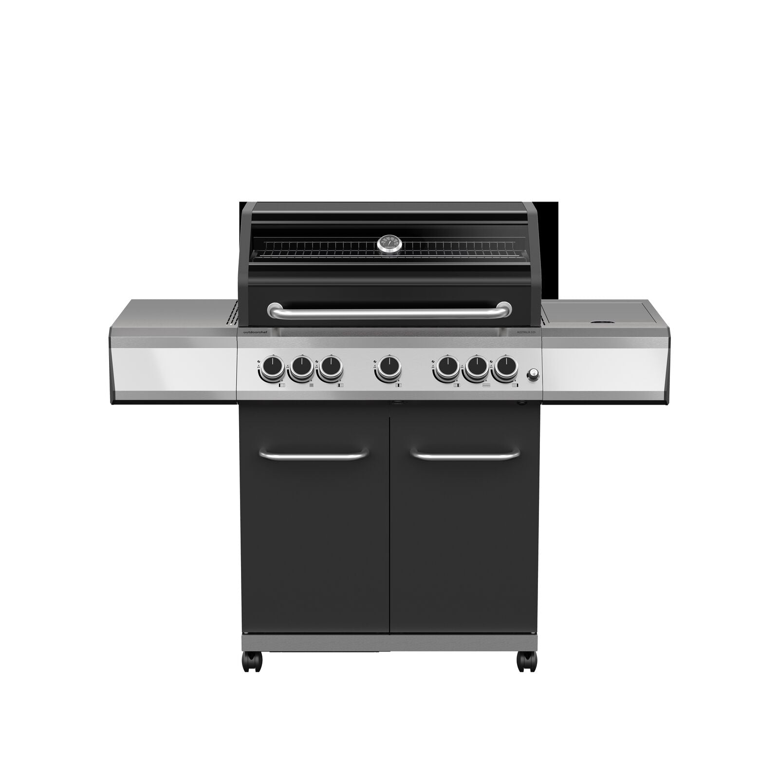 Outdoorchef AUSTRALIA EVO 535 RB 30MBAR Gas BBQ Black Stainless Steel