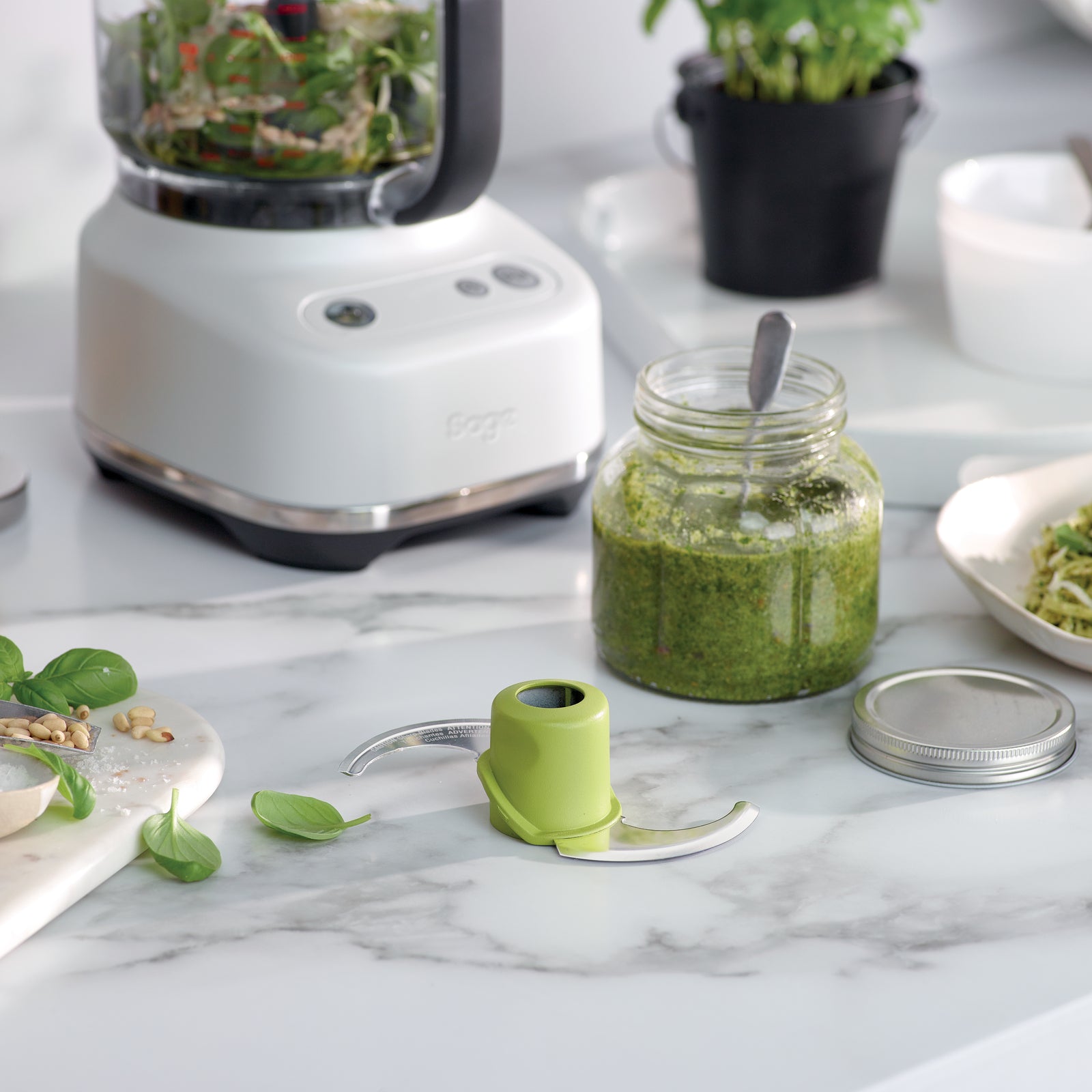Sage SFP 638 SST Food processor Sea Salt White