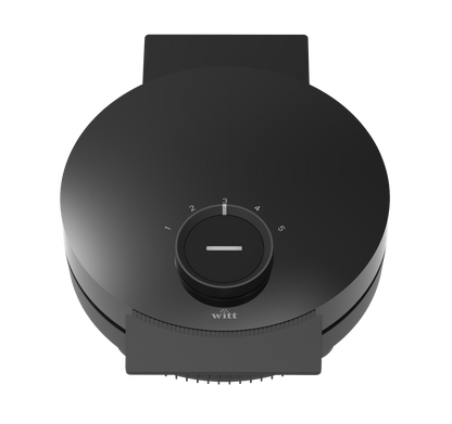 Witt Premium Waffle Maker Single Black Waffle maker Black
