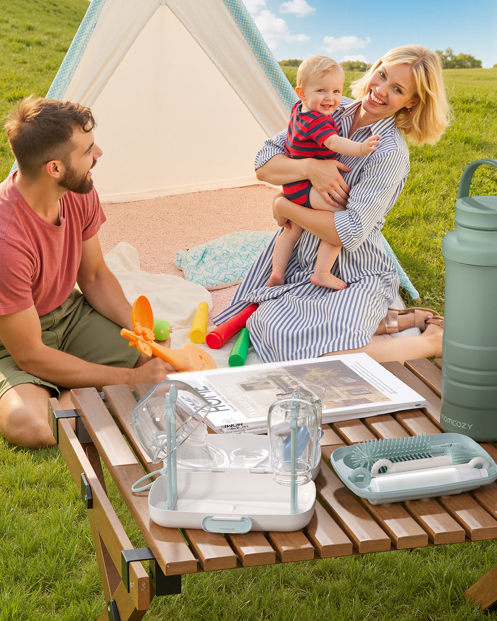 Momcozy 7-i-1 Babyset Grön