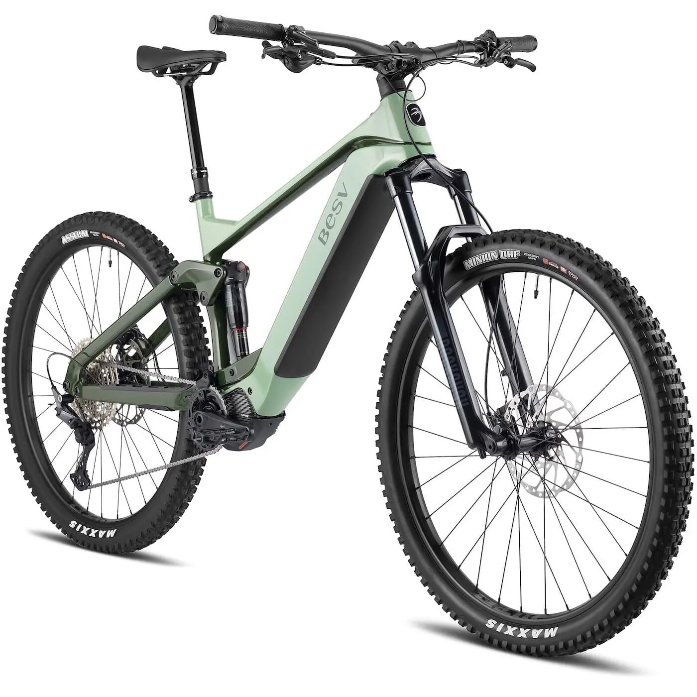 BESV TCA 1.3 MY23 FS-Step Over 430 Medium el-MTB Bright And Dark Ceramic Green