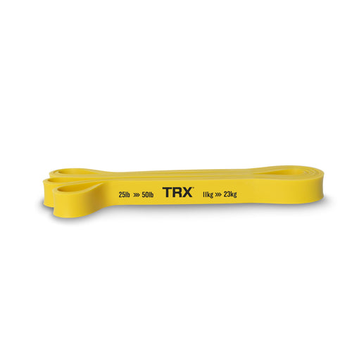 TRX Elastiske Modstandsbånd, 11-23 kg, X-Let Elastikbånd til træning Gul