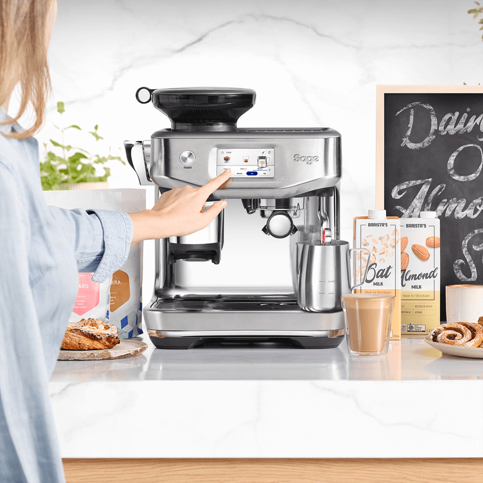 Sage SES 881 BSS Espressomaskine Rustfrit stål