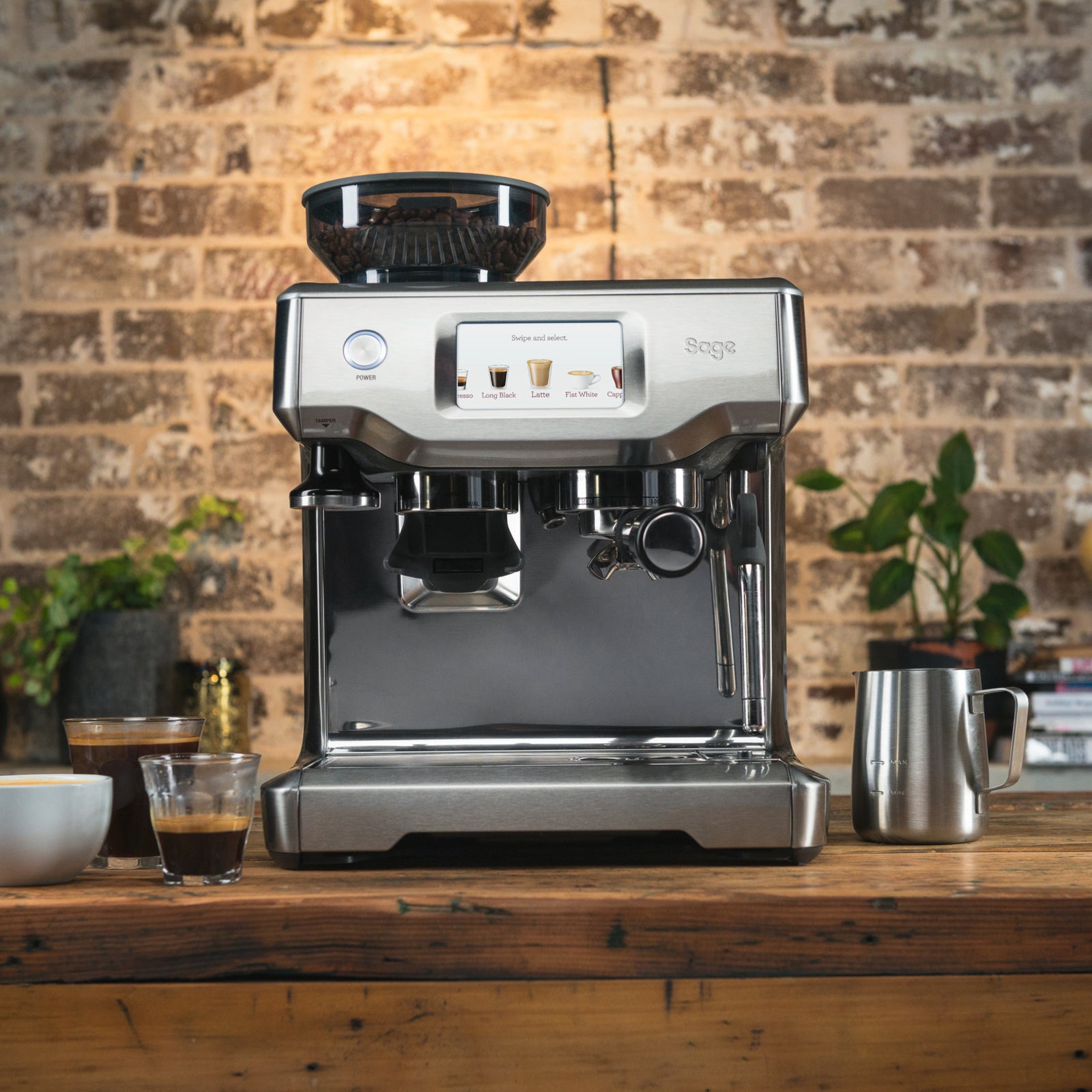 Sage SES 880 BSS Espressomaskine Børstet stål