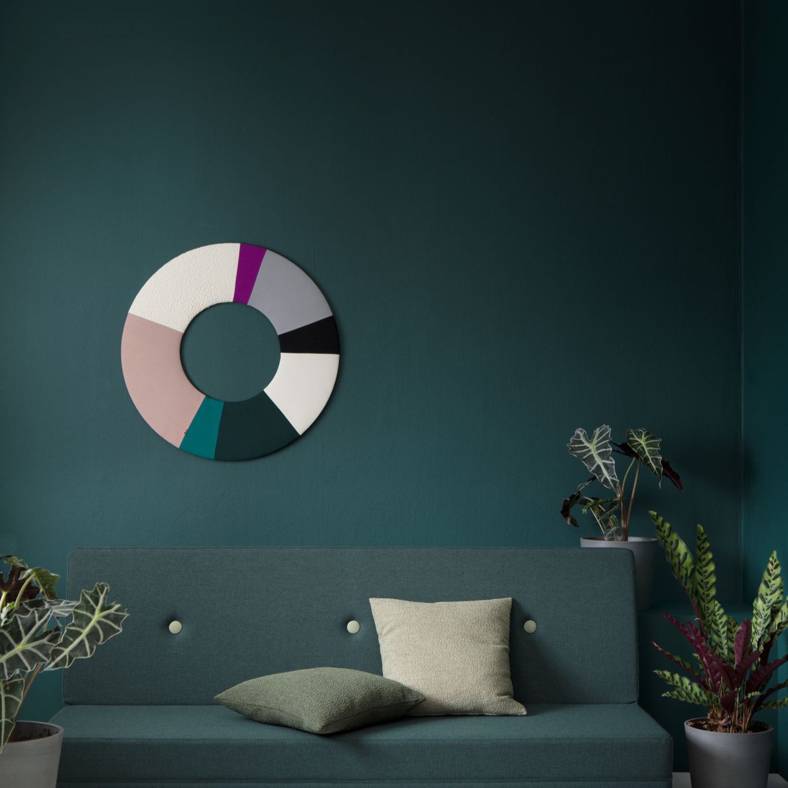 By KlipKlap KK 3 Fold 180 cm Djupgrön med Ljusgrön