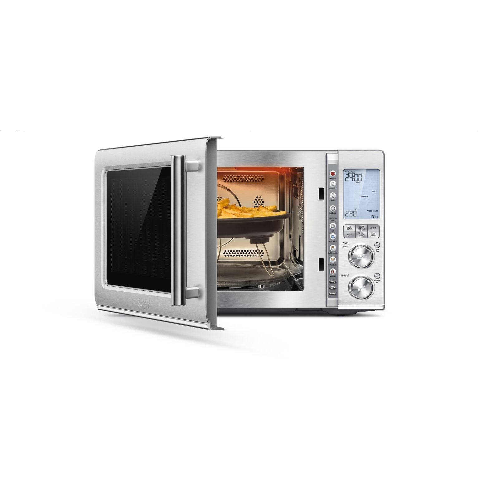 Sage SMO 870 BSS 3 IN 1 Microwave Oven Microwave and combioven Brushed Steel