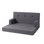By KlipKlap KK Kids Sofa Blue Grey w. Grey