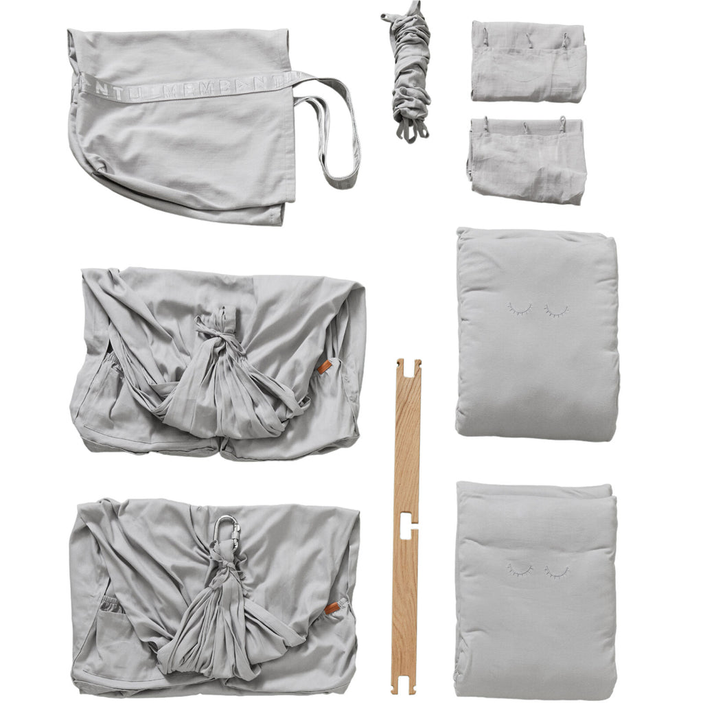 Membantu Premium Organic Twin Hammock Grey