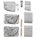 Membantu Premium Organic Twin Hammock Grey