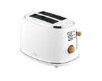 Witt Premium 2-skive Træ Brødrister Hvid
