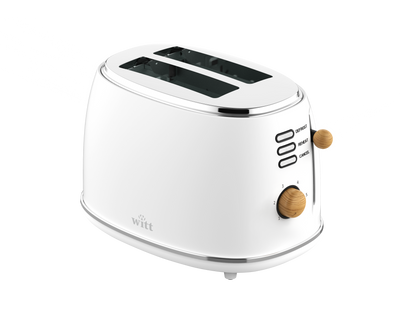 Witt Premium 2-slice Wood Toaster White