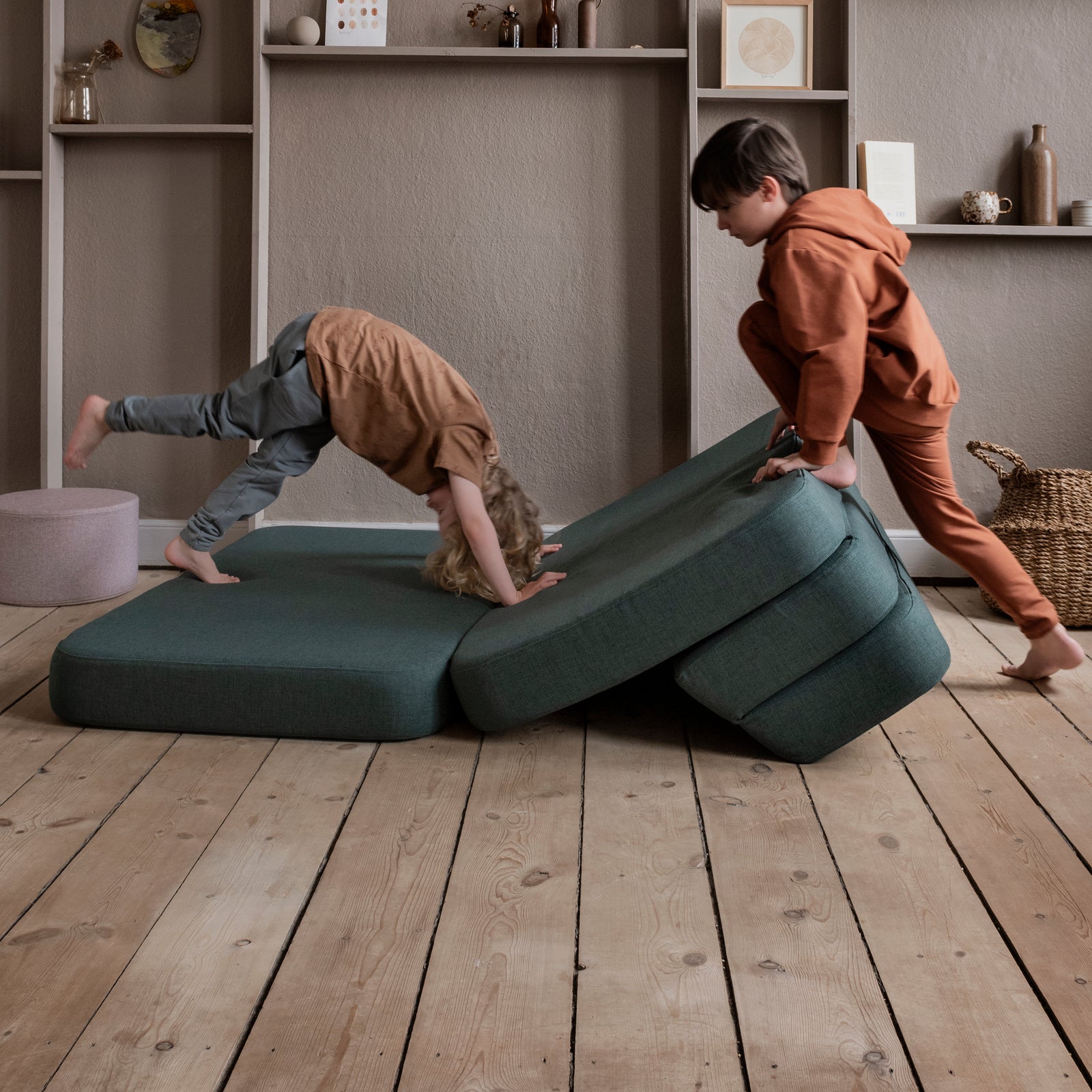 By KlipKlap KK 3 Fold XL 200 cm Syvänvihreä vaaleanvihreällä